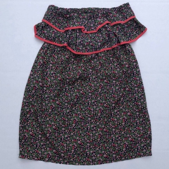 Floral Ruffle Strapless Mini Dress From ModCloth - Picture 4 of 8